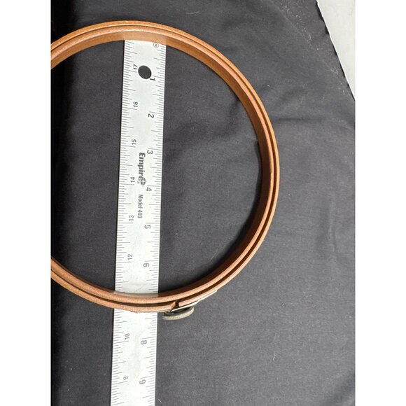 Vintage FLAWED Queen Brand Wooden Round 7" Embroidery Hoop with Tension Wheel - - Picture 4 of 8